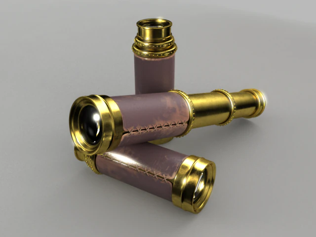 spyglass 3D Model .c4d .max .obj .3ds .fbx .stl .blend 
