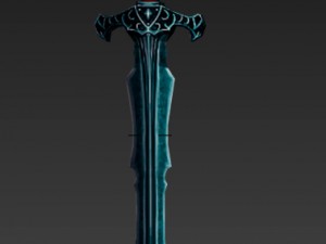sword excalibur Modello 3D