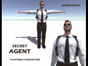 secret agent Model 3D