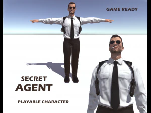 agente secreto Modelo 3D