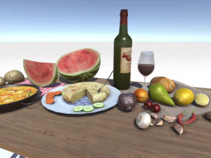 mediterranian food 3D Model