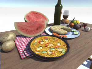 mediterranian food 3D Model