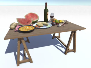 mediterranian food 3D Model