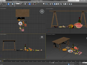 mediterranian food 3D Model