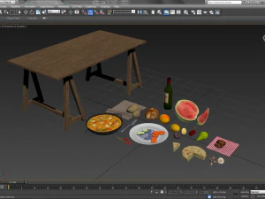 mediterranian food 3D Model