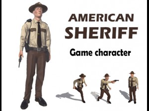 american sheriff Model 3D