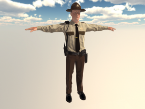 american sheriff 3D Модель