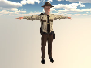 american sheriff 3D Model