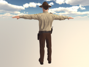 american sheriff 3D Модель