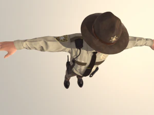 american sheriff 3D Model