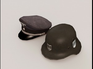 nazi helmet hat Model 3D
