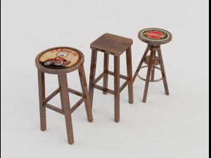tavern stools Modelo 3D