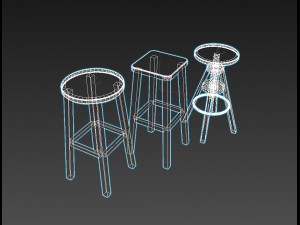 tavern stools 3Dモデル