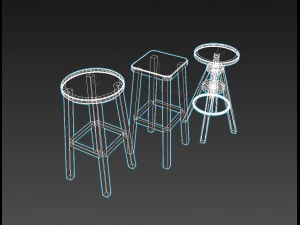 tavern stools 3D Model