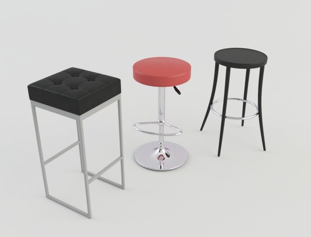 tavern bar stools 3Dモデル .c4d .max .obj .3ds .fbx .stl .blend 