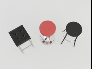 tavern bar stools 3D Model