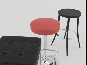 tavern bar stools 3Dモデル