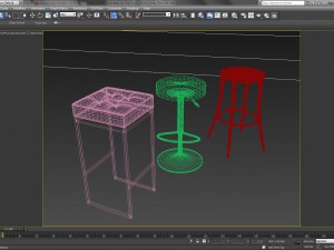 tavern bar stools 3Dモデル