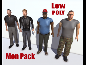 men pack 3D Model