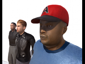 men pack 3D Model
