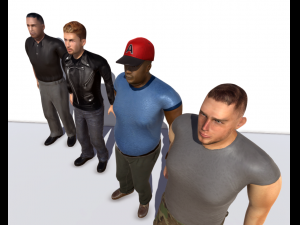 men pack 3D Model
