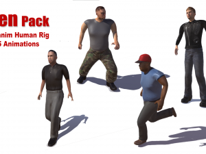 men pack 3D Model