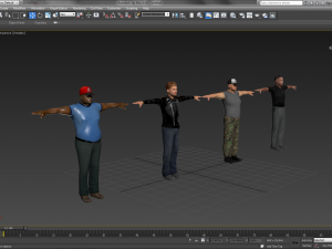 men pack 3D Model