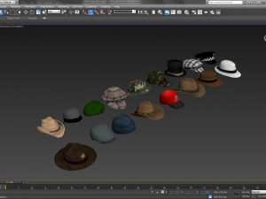 hats collection 3Dモデル