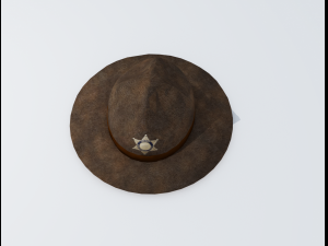 sheriff hat 3D Модель