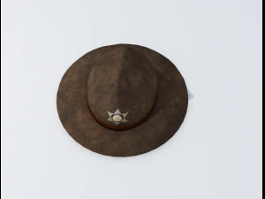 sheriff hat 3D Model