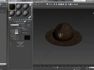 sheriff hat 3D Model