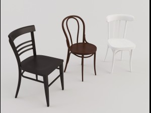bar cafeteria chairs Model 3D