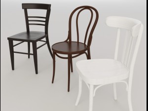 bar cafeteria chairs Model 3D