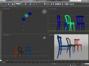 bar cafeteria chairs Model 3D