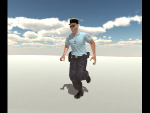 французький поліцейський 3D Модель