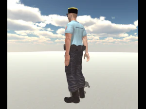 французький поліцейський 3D Модель