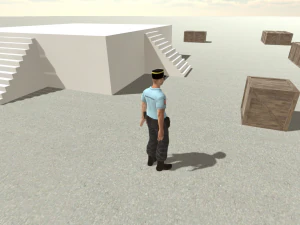 французький поліцейський 3D Модель