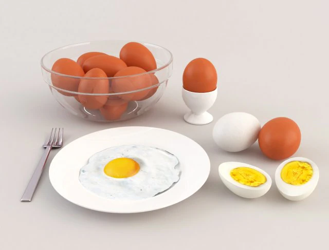 eggs pack 3D Model .c4d .max .obj .3ds .fbx .stl .blend 