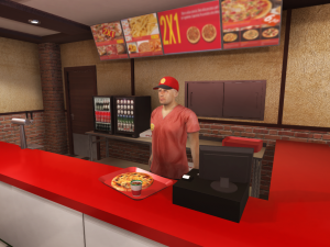 pizzeria interior 3D Модель
