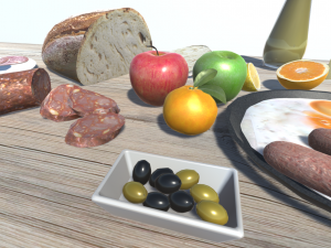 mediterranian food 2 3D Model
