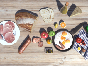 mediterranian food 2 3D Model