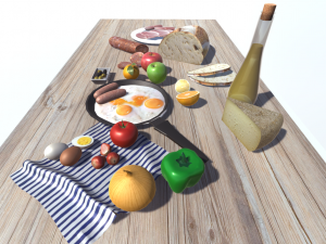 mediterranian food 2 3D Model