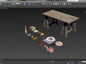 mediterranian food 2 3D Model