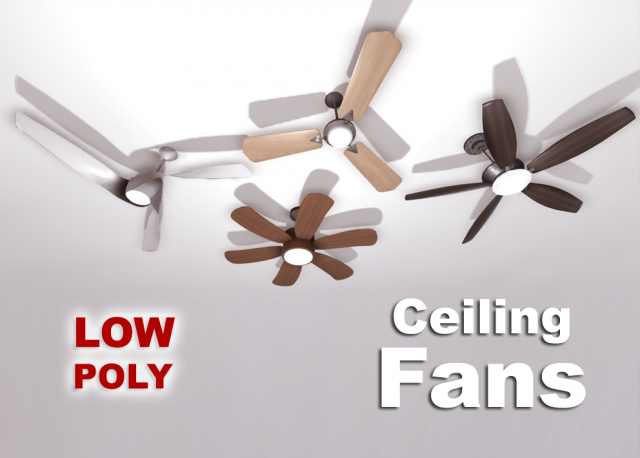 fans pack Model 3D .c4d .max .obj .3ds .fbx .stl .blend 