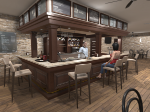 cafeteria interior 3D Модель