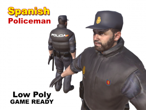 spanish policeman Model 3D