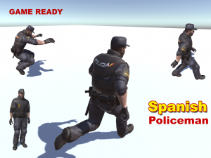 spanish policeman 3D Model