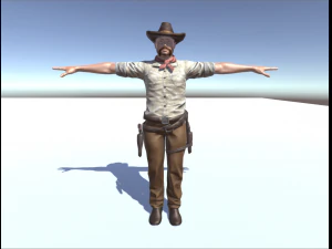western cowboy 3D Model