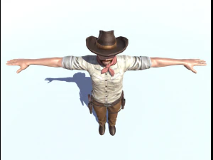 western cowboy 3D Model