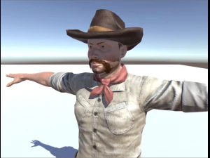 western cowboy 3D Model